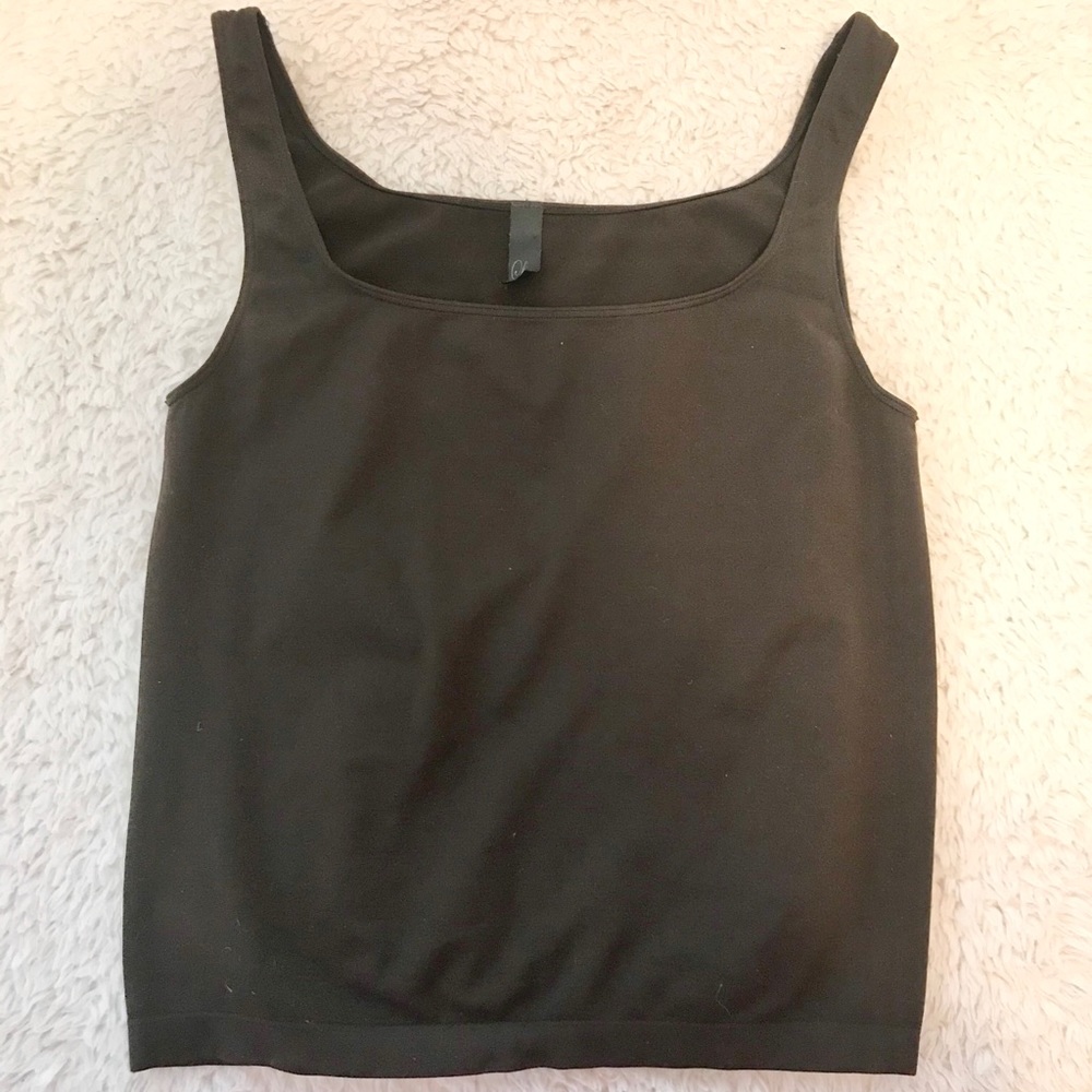 Lavinia Active Brown Stretchy Sleeveless Tank Top